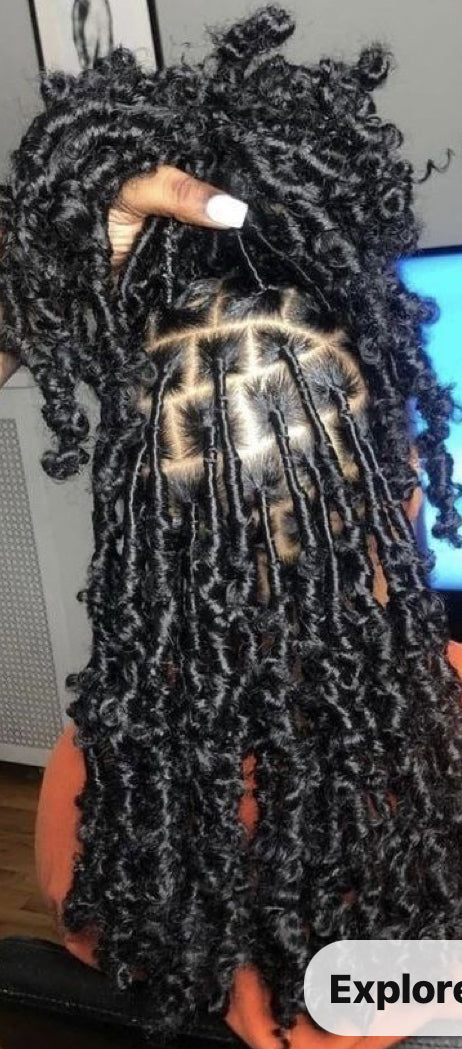 Butterfly locs (we do not provide hair for this style)