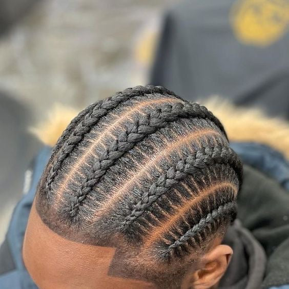 Male stitch cornrow