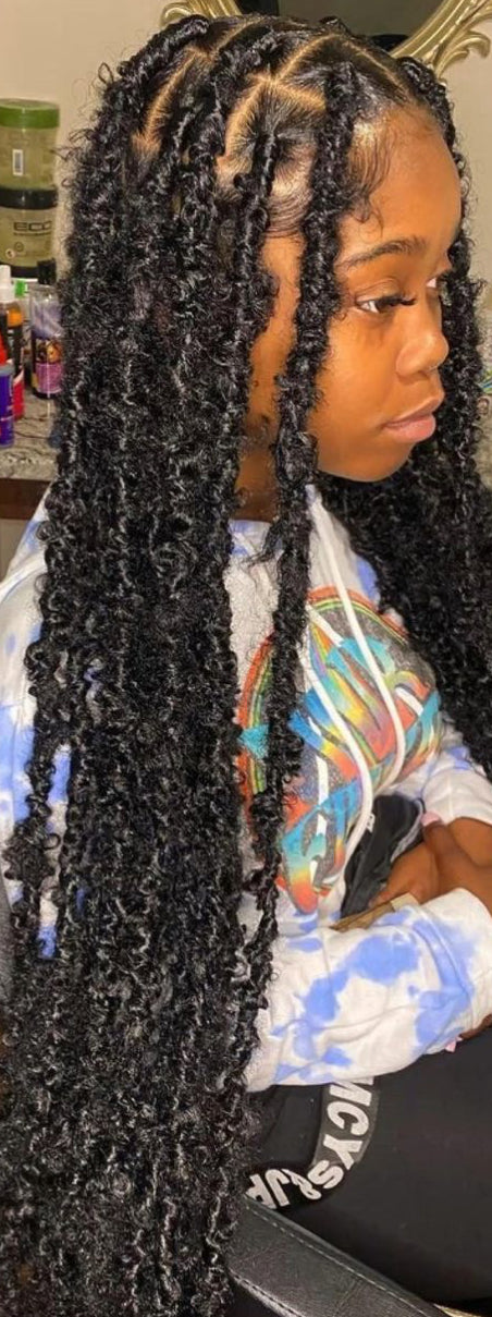Butterfly locs (we do not provide hair for this style)